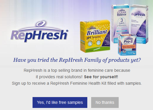 FREE Feminine Health Kit Sample!
