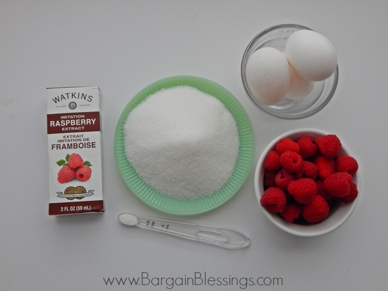 final raspberry meringue cookie ingredient photo horizontal