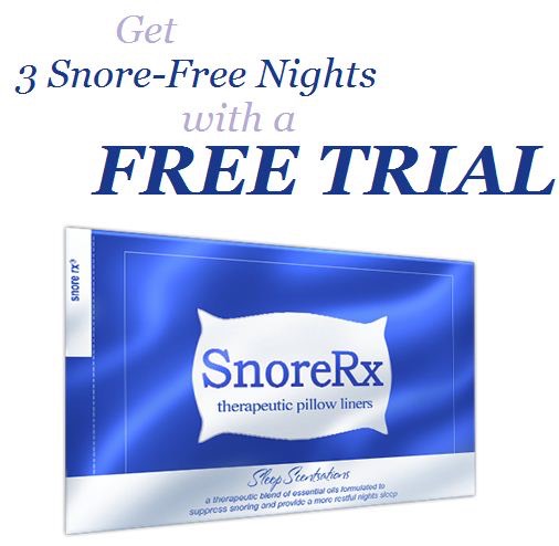 free 3 pack of snorerx therapeutic pillow liners
